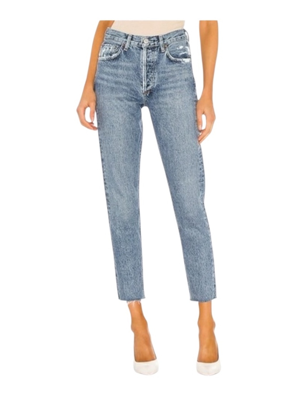 AGOLDE Jamie Style Jeans. 27. Beautiful PERFECT Wash. High Rise. Button Fly VEUC